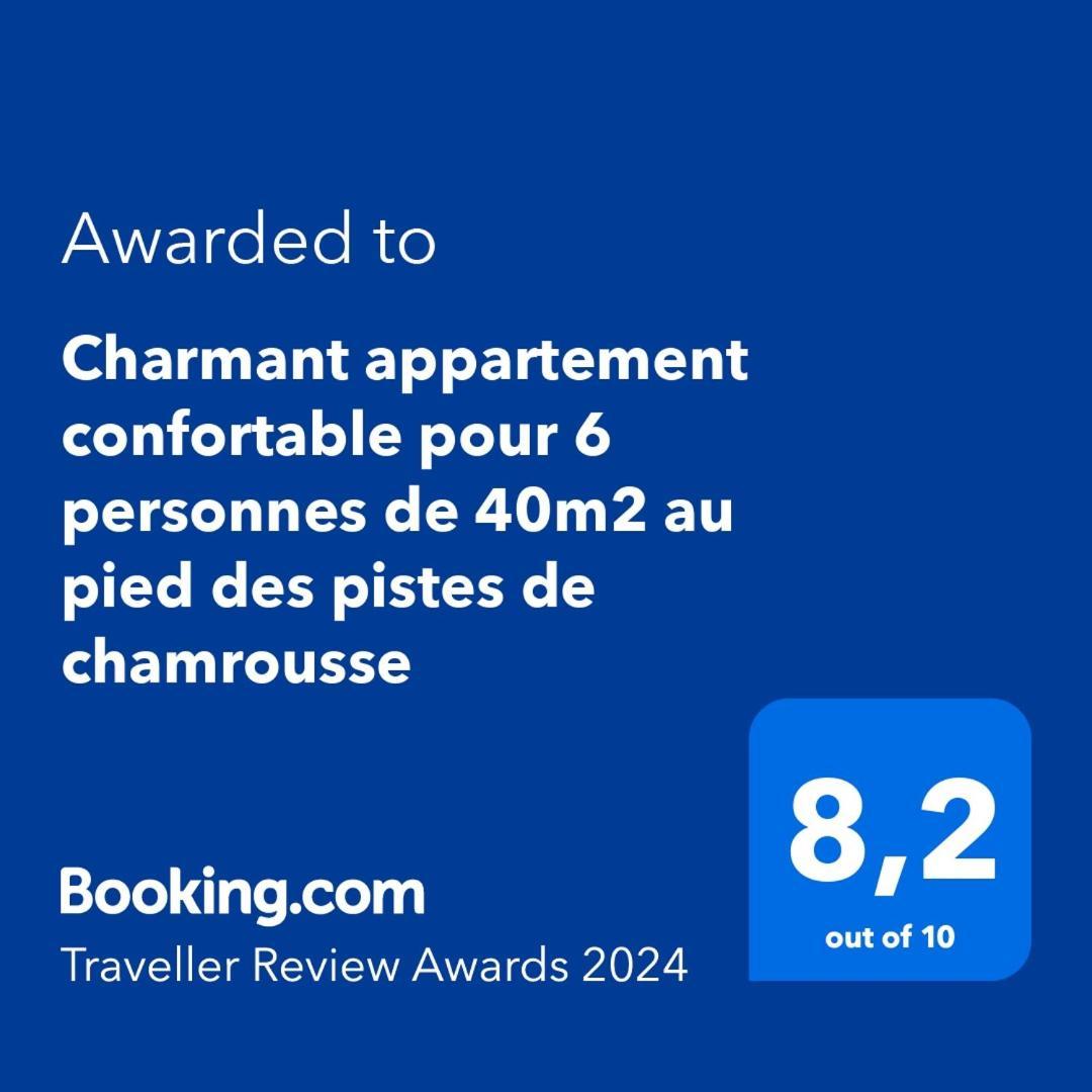 Charmant Appartement Confortable Pour 6 Personnes 40M2 Pied Pistes, Piscine, Wifi, Parking Chamrousse Exteriér fotografie